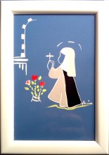 Plaquette Saint Patron Sainte Florine : Moniale